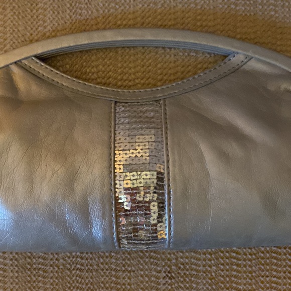 3/$15 Candies silver sequin clutch with magnetic closure - Picture 7 of 7